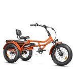 ADDMOTOR 750W Electric Trike for Adults - Orange