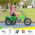 ADDMOTOR 750W Electric Trike for Adults - Orange