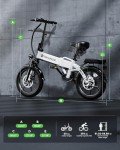Isinwheel 16-Inch Electric Bike for Adults & Teens