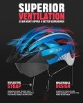 VICTGOAL Bike Helmet with USB Light & Goggles