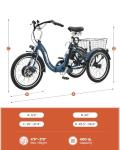 Viribus 20" Folding Electric Tricycle for Adults