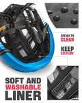 VICTGOAL Bike Helmet with USB Light & Goggles