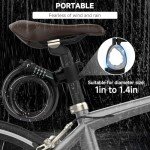 Monotre 4-Digit Resettable Coiled Bike Lock