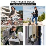 Monotre 4-Digit Resettable Coiled Bike Lock
