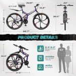 Betterland 26" Folding Mountain Bike - Full Suspension