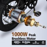 ACTBEST Knight Folding Electric Bike with 1000W Motor