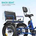 Zycle Z700 2-Seater Electric Tricycle for Adults