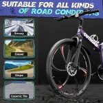 Betterland 26" Folding Mountain Bike - Full Suspension