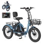 MOONCOOL Folding Electric Trike for Adults