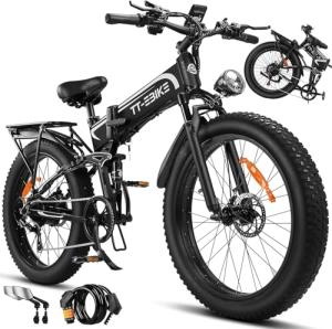 2350W Folding Electric Bike with 7-Speed Gear