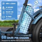 MOONCOOL Folding Electric Trike for Adults