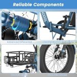 MOONCOOL Folding Electric Trike for Adults