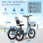 MOONCOOL Folding Electric Trike for Adults