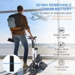 TopMate ES35 Foldable Electric Scooter Trike for Adults