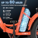 MOONCOOL 500W Folding Electric Tricycle for Adults