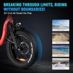Rattan 1800W Foldable Electric Bike with 33MPH Speed