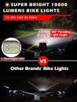 10000 Lumens USB Rechargeable Bike Light Set