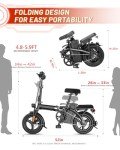 GOKU 350W Folding Electric Bike for Adults