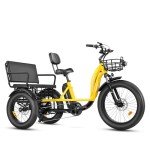 MAXFOOT MF33 Electric Tricycle for Adults - Yellow