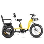 MAXFOOT MF33 Electric Tricycle for Adults - Yellow