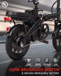 GOKU 350W Folding Electric Bike for Adults