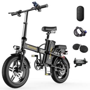 Powerful Folding Electric Bike with Fat Tires