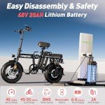 Tomofree High-Speed Foldable Electric Bike for Adults