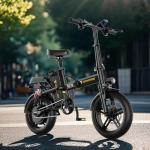 Powerful Folding Electric Bike with Fat Tires
