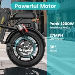 Powerful Folding Electric Bike with Fat Tires