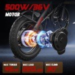 Spacewalk Lightweight Folding Electric Bike - 500W Motor