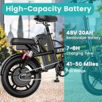 Powerful Folding Electric Bike with Fat Tires