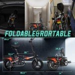 Lightweight Folding Ebike, 400W Motor, 22MPH Speed