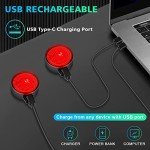 Ascher USB Rechargeable LED Bike Taillights - 2 Pack