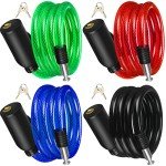 10 Pack Bike Lock Cables with Keys - 41.3
