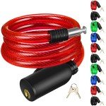 10 Pack Bike Lock Cables with Keys - 41.3