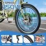 MOONCOOL 350W Electric Tricycle for Adults
