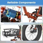MOONCOOL Folding Electric Trike for Adults