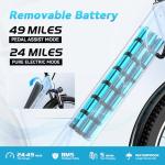 CBVELO 1000W Electric Bike for Commuting 80 Miles