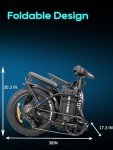 HELLOMOTO 1500W Folding Electric Bike for Adults