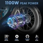MOONCOOL 20" Electric Tricycle with Removable Battery