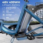 ANCHEER Adult Electric Folding Tricycle - 350W Blue