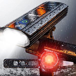 Victagen 5000 Lumens Rechargeable Bike Lights Set