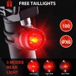 Super Bright 5000 Lumens Bike Lights - Front & Back