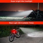 Super Bright 5000 Lumens Bike Lights - Front & Back