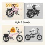 Jasion 1000W Electric Bike with 55-Mile Range