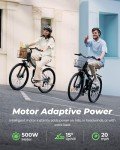 Isinwheel M40 Folding 500W Electric Bike with Basket