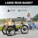 ANCHEER 350W Folding Electric Tricycle for Adults