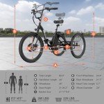 ANCHEER 350W Folding Electric Tricycle for Adults