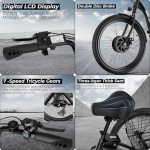 ANCHEER 350W Folding Electric Tricycle for Adults