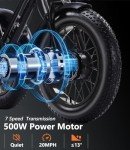 Adult Electric Trike with Rear Basket - 3 Wheels